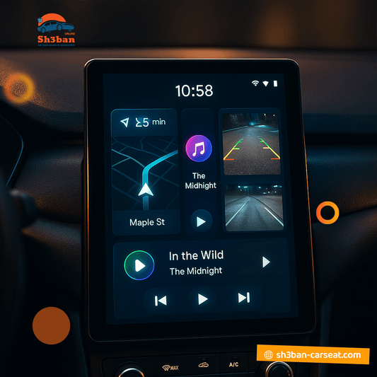 شاشة ذكية أندرويد 10 بوصة للسيارة مع نظام ملاحة GPS – مصر