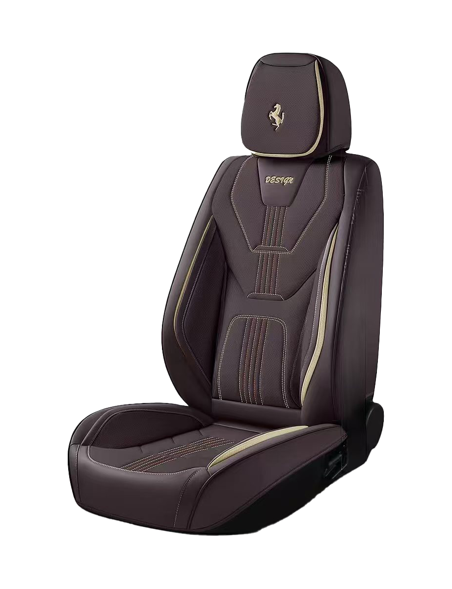 9D Premium Leather Car Seat Cover Full Set – Model 614