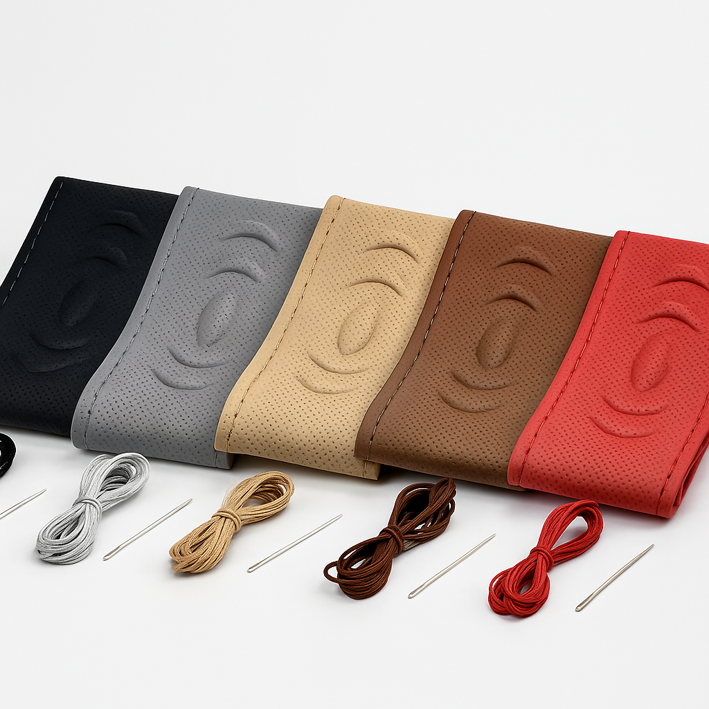 (3D) Leather Steering Wheel Cover
