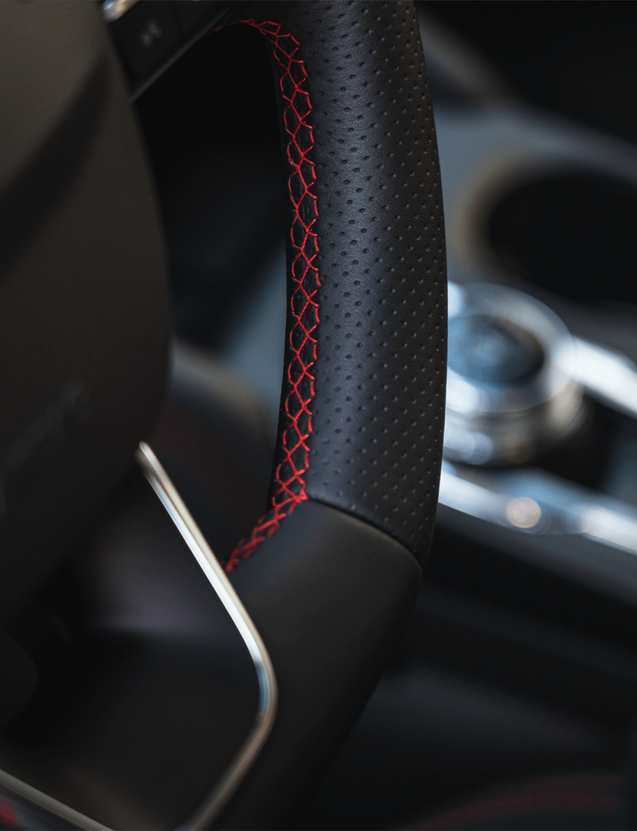 جراب طارة دركسيون جلد فاخر أسود