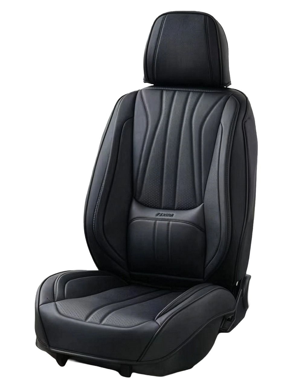 طقم فرش "السيناتور" 9D من الجلد الألماني - موديل 232 - أسود