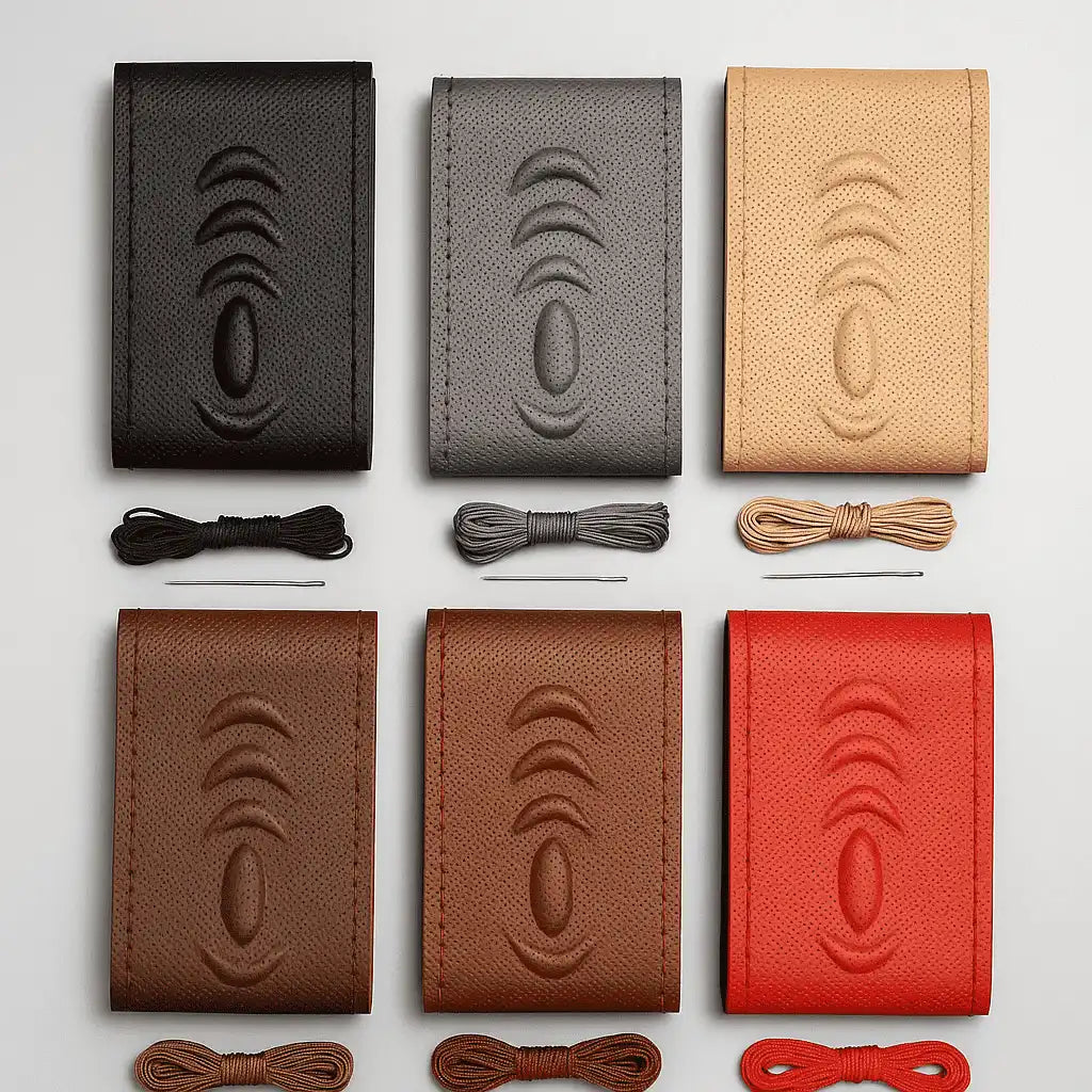 (3D) غطاء دركسيون جلد فاخر ألوان