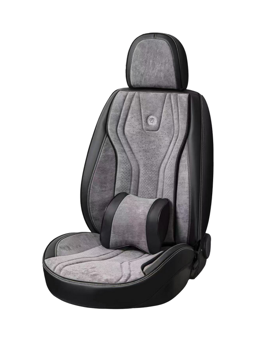 9D Premium Leather Car Seat Cover Full Set – Model F1