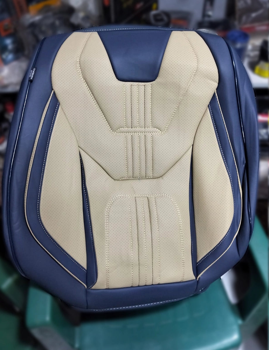 فرش سيارة تصميم هجومي بروح السباق (3D) – جلد مع قماش – موديل 614