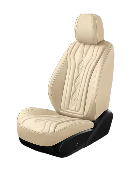 طقم فرش سيارات 9D جلد فاخر لون بيج فاتح