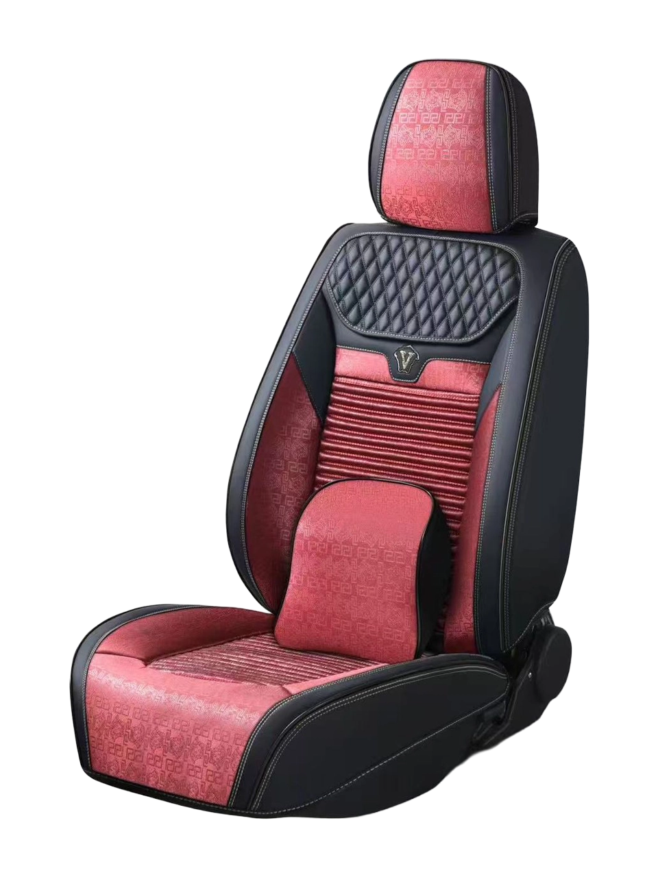 طقم فرش سيارة جلد "فرزاتشي دريم" الفاخر (Mzs-18) أحمر وأسود