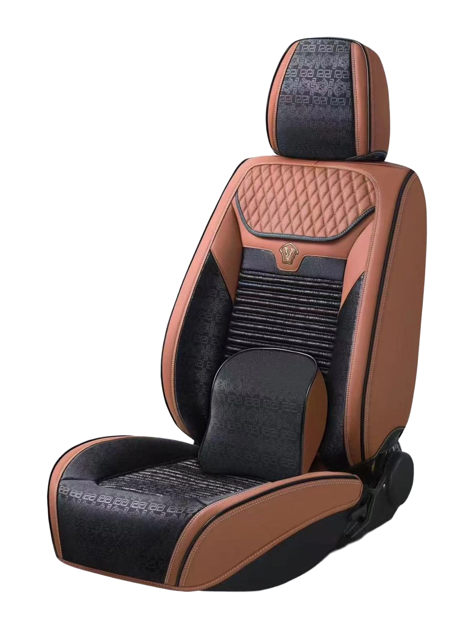 طقم فرش سيارة جلد "فرزاتشي دريم" الفاخر (Mzs-18) بني أسود