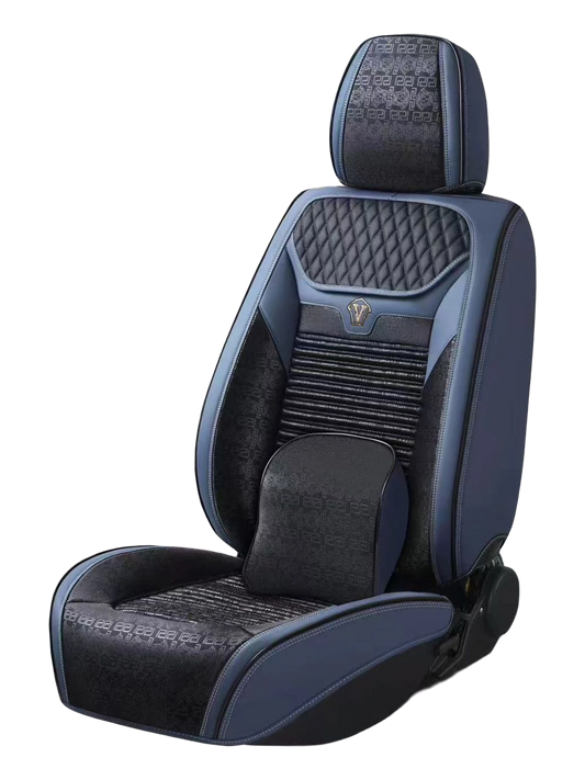 طقم فرش سيارة جلد "فرزاتشي دريم" الفاخر (Mzs-18) بترولي أسود