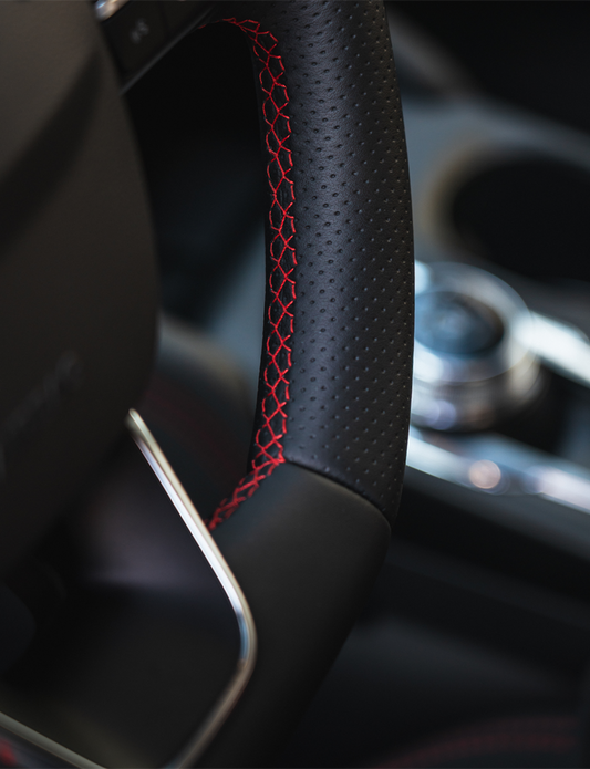 Leather Steering Wheel Cover