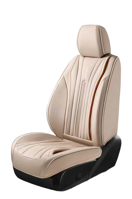فرش سيارة نابا بريث بيج كريمي أنيق - فخامة جلد النابا الطبيعي المعالج.