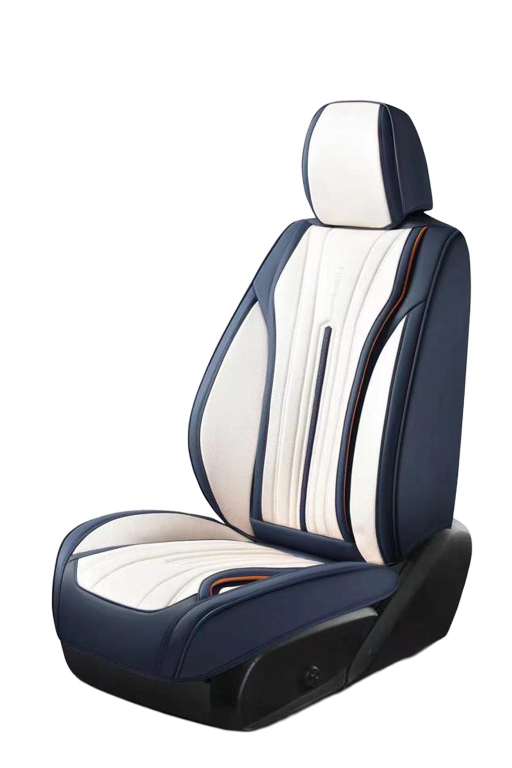 طقم فرش سيارة نابا بريث أ=زرق وأبيض بتصميم رياضي عصري 9D.