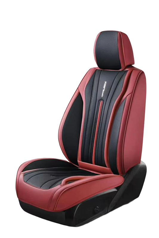 طقم فرش سيارة نابا بريث أحمر وأسود بتصميم رياضي عصري 9D.