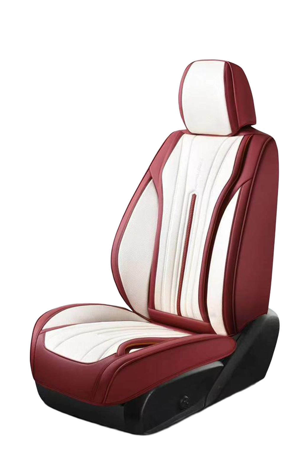 طقم فرش سيارة نابا بريث أحمر وأبيض بتصميم رياضي عصري 9D.